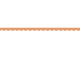 Dusty Orange scalloped - 0,8 cm - Skinny washi tape