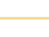 Soft Orange and White horizontal stripes - 0,8 cm - Skinny washi tape