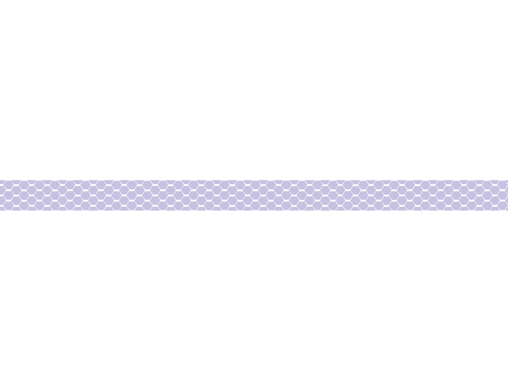Pastel Purple  - Hexagon - Skinny - Washi tape