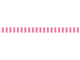 Bright Pink with White Stripes - Washi tapes