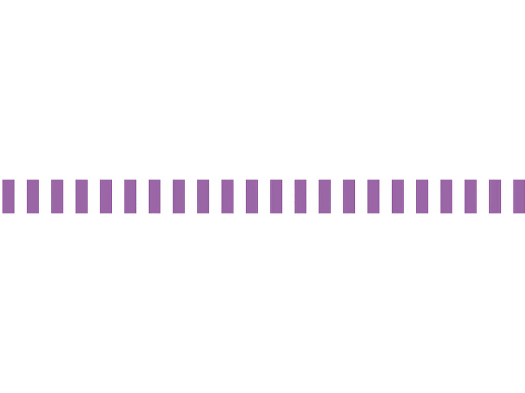 Bright Purple and white Stripes - Washi tape
