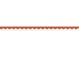 Red Cognac Scalloped - 0,8 cm - Skinny Washi Tape