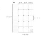 Planner - Seasonal Houses - Vertical layout -  A5 size