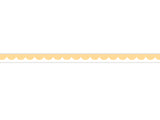 Soft  Orange Scalloped - 0,8 cm - Skinny Washi Tape