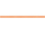 Bright Orange and white stripes - 0,8 cm - Skinny washi tape