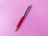 Christmas - Red Pen with Green Gems