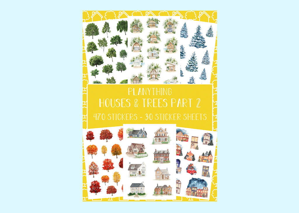 Houses & Trees part 2 - Sticker book