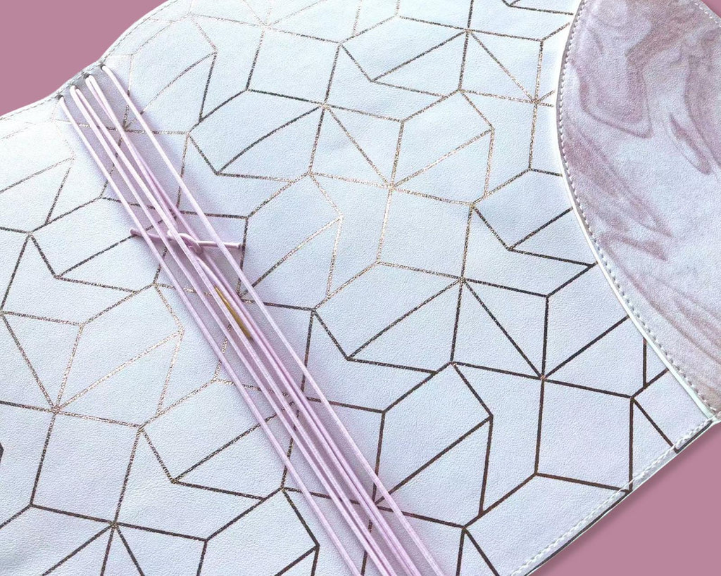 Marble Classic Planner Cover with Rose Gold Foil Accents
