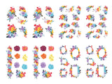 Rainbow Florals & Boxes - A5 Sticker book