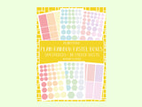 Pastel Rainbow Plain Functional Boxes  - Sticker book