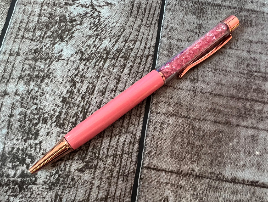 Pink Pen with Pink Gems – Planything