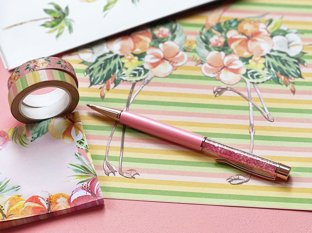 Pink Pen with Pink Gems